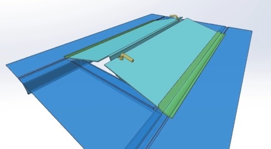QRMW Quick Release Manway in the open position